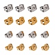 800Pcs 4 Style Brass Ear Nuts(KK-LS0001-23)-1