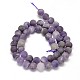 Frosted Natural Amethyst Round Bead Strands(G-L357-6mm-07)-2