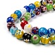 Handmade Millefiori Glass Beads Strands(X-LK14)-3