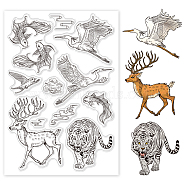 Custom PVC Plastic Clear Stamps, for DIY Scrapbooking, Photo Album Decorative, Cards Making, Animals, 160x110x3mm(DIY-WH0448-0665)