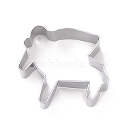 430 Stainless Steel Cookie Cutters, Cookies Moulds, DIY Biscuit Baking Tool, Piano Pattern, 72x62x25mm(MUSI-PW0002-023F)