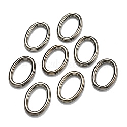 CCB Plastic Linking Rings, Oval, Gunmetal, 26x18x3mm, Inner Diameter: 11.5x20mm(CCB-F006-60B)