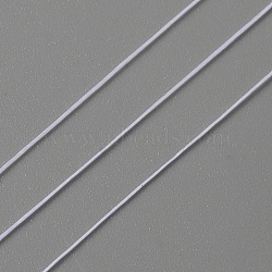 Nylon Beading Thread, for Jewelry Making, White, 0.1mm, about 50.31 Yards(46m)/Roll(NWIR-WH0005-09A)