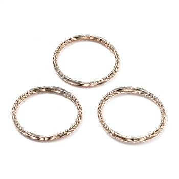 Iron Spring Finger Rings, Golden, 2mm, US Size 7 1/4(17.5mm)