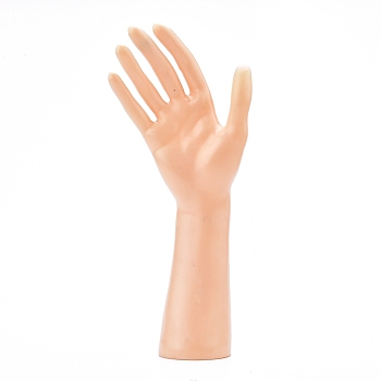 Plastic Mannequin Female Hand Display, Jewelry Bracelet Necklace Ring Glove Stand Holder, PeachPuff, 5.5x10.5x25cm