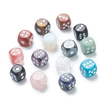 Natural & Synthetic Gemstone Cabochons, Dice, 15x15x15mm