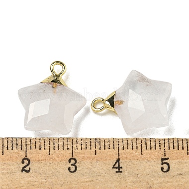 Natural Quartz Crystal Pendants(G-P540-01G-02)-3