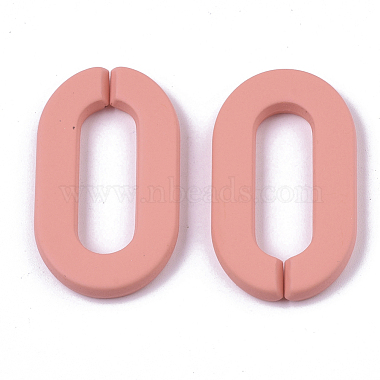 Opaque Spray Painted Acrylic Linking Rings(OACR-N009-002A-A12)-2