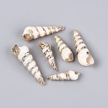 Electroplated Natural Shell Pendants(BSHE-Q020-06)-1