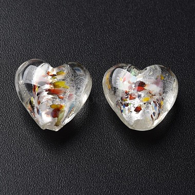 Perles de verre en feuille d'argent au chalumeau faites à la main(FOIL-T005-01D)-2