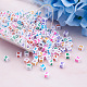 Craftdady 1300Pcs 26 Style Opaque White Acrylic Beads(SACR-CD0001-02)-3