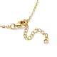 Golden Brass Rhinestone Pendant Necklace with Cable Chains(NJEW-P278-A05)-3