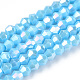 Opaque Solid Color Electroplate Glass Beads Strands(EGLA-A039-P2mm-B12)-1