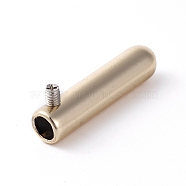 Alloy Drawstring Cord End Cap, with Iron Screw, Golden, 25x6mm, Hole: 4mm(PALLOY-WH0067-03B)