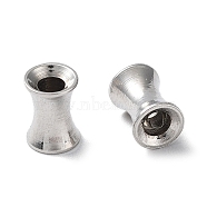 303 Stainless Steel Beads, Bamboo Joint, Stainless Steel Color, 6x4.5mm, Hole: 2.5mm(STAS-Q302-12A-P)