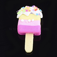 Handmade Polymer Clay Cabochons, Ice Lolly, Colorful, 30~35x15~18x6~11mm(X-CLAY-S091-09G)