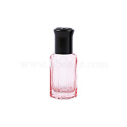 Glass Roller Ball Bottles, Essential Oil Refillable Bottle, for Personal Care, Hot Pink, Capacity: 3ml(0.10fl. oz)(BOTT-PW0010-002A-01)