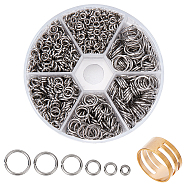 Stainless Steel Open Small Jump Rings For Jewelry Making Diameter 4/5/6/8/9/10mm Wire, 18 Gauge(About 1000Pcs/box)(STAS-PH0004-01-M)