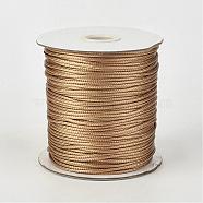 Eco-Friendly Korean Waxed Polyester Cord, BurlyWood, 3mm, about 41.01~41.56 Yards(37.5~38m)/Roll(YC-P002-3mm-1117)