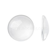 Прозрачные стеклянные кабошоны, полукруглые / купольные, прозрачные, 20x5.5 мм(X-GGLA-R026-20mm)