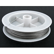 Tiger Tail Wire, Nylon-coated Stainless Steel, Light Grey, 0.3mm, about 164.04 Feet(50m)/roll(X-TWIR-0.3D)