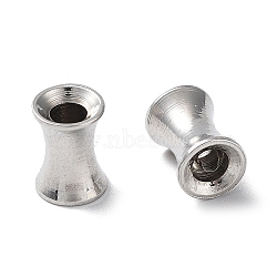 303 Stainless Steel Beads, Bamboo Joint, Stainless Steel Color, 6x4.5mm, Hole: 2.5mm(STAS-Q302-12A-P)