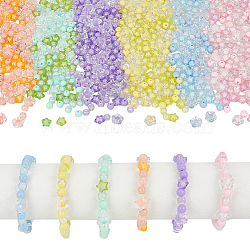 1050Pcs 30 Styles Transparent Acrylic Beads, Mixed Color, 7.5~15x6~8.5mm, Hole: 2~2.5mm, 1050pcs/set(OACR-WR0001-04)