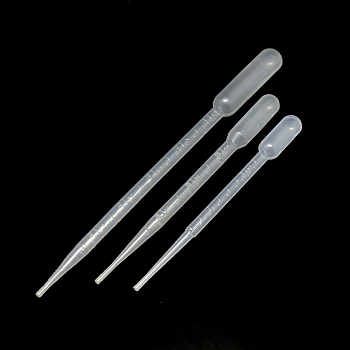 Plastic Transfer Pipettes, Essential Oils Pipettes Teardrop, White, 155x13mm, capacity: 3ml