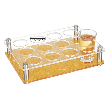 Acrylic Shot Glasses Holder, Mixed Color, 210x150x43mm