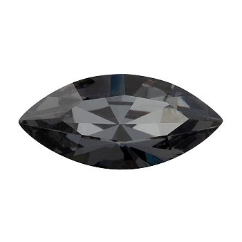 Preciosa&reg MAXIMA Crystal Fancy Stones, Czech Crystal, 435 14 615 Navette(Horse Eye), Aluminium Layer, 00030 260 NightFall, 15x7mm