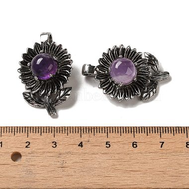 Natural Amethyst Pendants(G-A095-03AS-02)-3