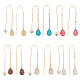6 Pairs 6 Colors Resin Teardrop Dangle Earrings(EJEW-AN0001-21)-1