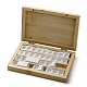 бамбуковая коробка для красок с откидной крышкой(FIND-WH0152-47)-3