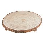 Round Wood Flower Pot Shelf, for Indoor Outdoor Garden, BurlyWood, 270~285x250~285x53mm(AJEW-WH0709-031A)