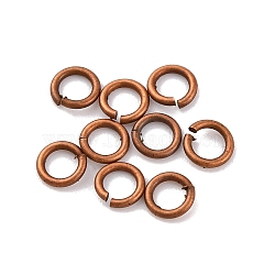 Brass Open Jump Rings, Cadmium Free & Lead Free, Red Copper, 4x0.7mm, Inner Diameter: 2.5mm, about 12500pcs/500g(KK-G514-01A-R)