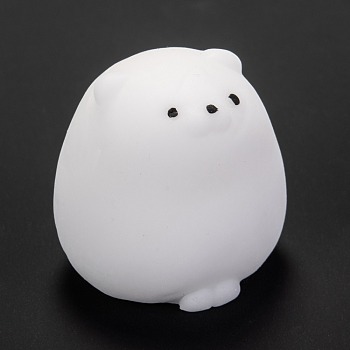 Bear Shape Stress Toy, Funny Fidget Sensory Toy, for Stress Anxiety Relief, White, 31x32.5x32mm