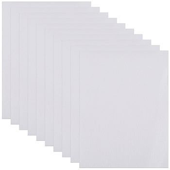 10 Sheets 11.6x8.2 Inch Stick and Stitch Embroidery, A4 Non-woven Water Soluble Fabric, Wash Away Embroidery Stabilizer, No Pattern, White, 297x210x0.4mm