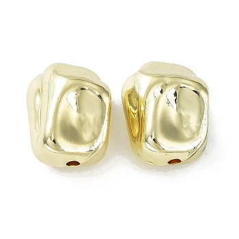 Rack Plating Alloy Beads, Nuggets, Golden, 14x12~13x8~9mm, Hole: 1.6mm