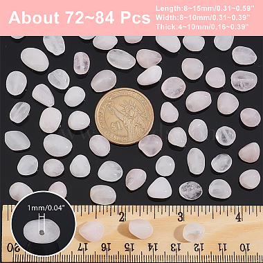 nbeads 2 brins de perles de quartz rose naturel(G-NB0004-25)-2