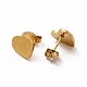Heart with Boy & Girl Couple Pendant Necklaces & Stud Earrings(SJEW-E045-05GP)-5