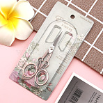 Stainless Steel Scissors, Embroidery Scissors, Sewing Scissors, Red Copper, 11.2x4.7cm(SENE-PW0003-026B)