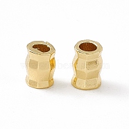 Brass Beads, Column, Real 18K Gold Plated, 3x4mm, Hole: 1.4mm(KK-K271-04G)