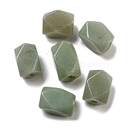 Natural Green Aventurine Beads, Rectangle, Faceted, 17.5~20x12.5~15.5x12.5~15.5mm, Hole: 1.6mm(G-B070-07)