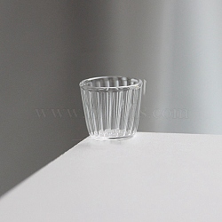 Glass Cups Miniature Ornaments, Micro Landscape Garden Dollhouse Accessories, Pretending Prop Decorations, Clear, 23x19mm(MIMO-PW0001-155D)