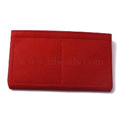 Felt Purse Organizer Insert, Felt Bag Organizer, Crossbody Bag Shaper, Red, 22.3x12.7x0.8cm(DIY-WH0304-496A)