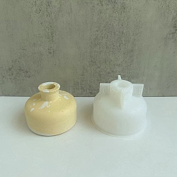 DIY Vase Silicone Molds, Resin Casting Molds, for UV Resin, Epoxy Resin Craft Making, White, 100x72mm, Inner Diameter: 84mm(DIY-F144-02C)