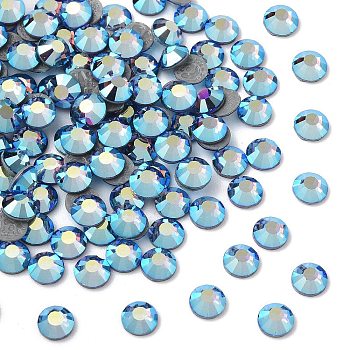 Preciosa&reg Crystal Hotfix Flatback Stones, Czech Crystal, Round(438 11 612 Chaton Rose VIVA 12 &reg), 20320 200 Blue Violet AB, SS10(2.7~2.9mm)