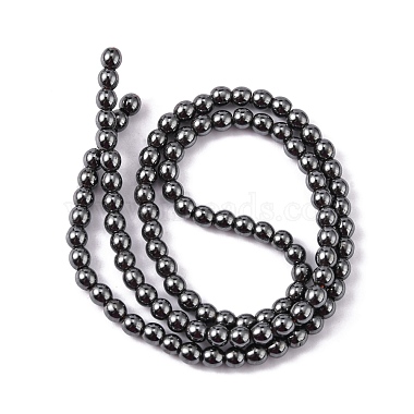 Non-Magnetic Synthetic Hematite Beads Strands(G-H1624-4mm-1)-3
