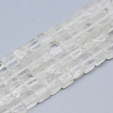 6mm Cube Quartz Crystal Beads