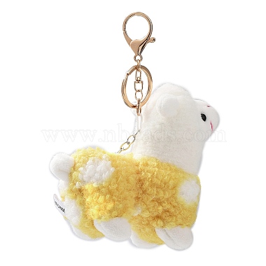 Cute Alpaca Cotton Keychain(KEYC-A012-02C)-2